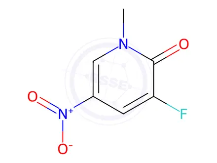 Chemical structure of 3-Fluoro-1-methyl-5-nitro-1H-pyridin-2-one