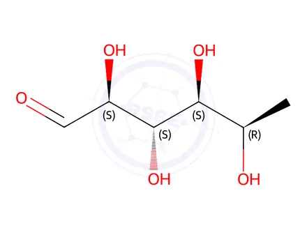 Chemical structure of 6-Deoxy-L-talose