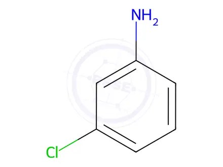 Chemical structure of 3-Chloroaniline