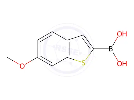 Chemical structure of 6-Methoxy-benzo[b]thiophene-2-boronic acid
