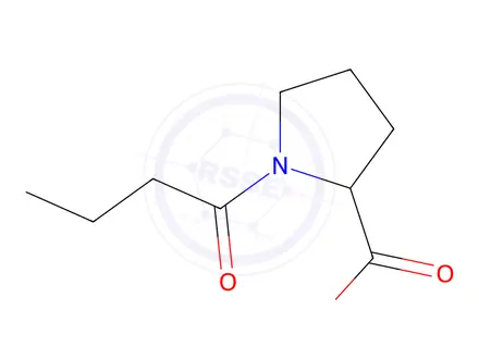Chemical structure of 1-Butyrylproline