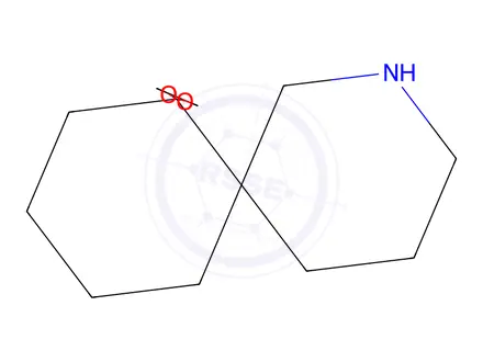 Chemical structure of 1,4-dioxa-8-azadispiro[4.0.5(6).4(5)]pentadecane