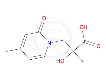 Chemical structure of 2-Hydroxy-2-methyl-3-(4-methyl-2-oxo-1,2-dihydropyridin-1-yl)propanoic Acid (~90%)