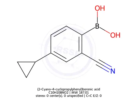 Chemical structure of (2-Cyano-4-cyclopropylphenyl)boronic acid