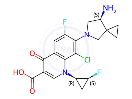 Chemical structure of Sitafloxacin