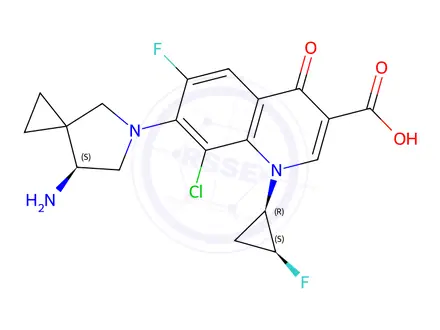 Chemical structure of Sitafloxacin