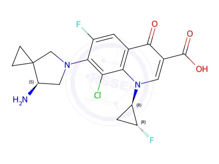 Chemical structure of Sitafloxacin Isomer Impurity 6(SRR)