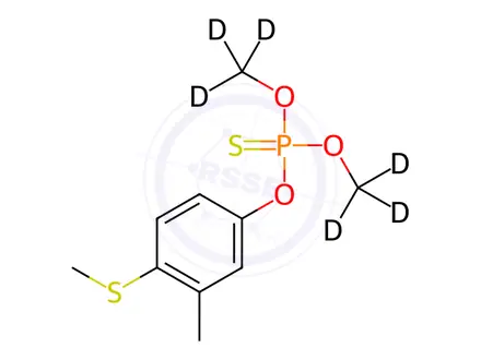 Chemical structure of Fenthion-[D6]