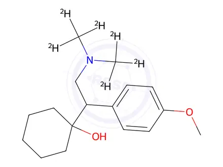 Chemical structure of Venlafaxine-d6 (Dimethylamine-d6)