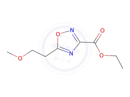 Chemical structure of Ethyl 5-(2-methoxyethyl)-1,2,4-oxadiazole-3-carboxylate