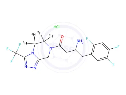 Chemical structure of Rac Sitagliptin D4
