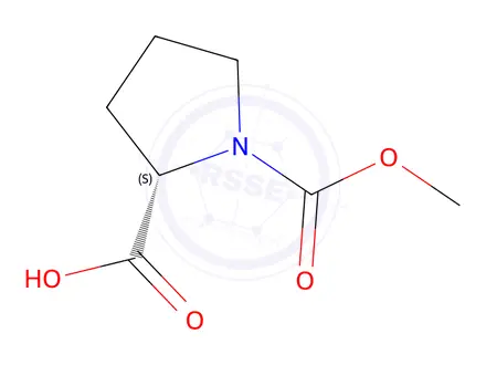 Chemical structure of 1-(Methoxycarbonyl)-L-proline