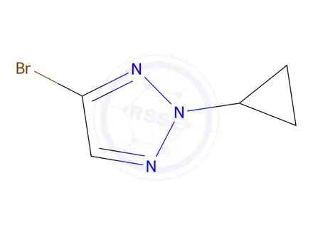 Chemical structure of 4-Bromo-2-cyclopropyl-2H-1,2,3-triazole