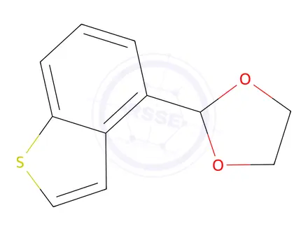 Chemical structure of Benzo[b]thiophene, 4-(1,3-dioxolan-2-yl)-