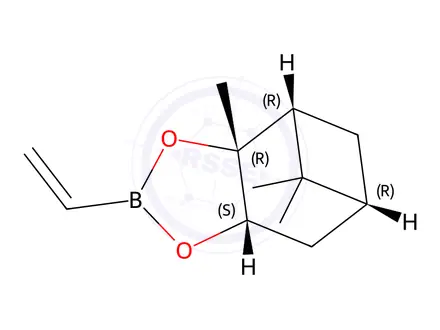 Chemical structure of (+)-Vinylboronic Acid Pinanediol Ester