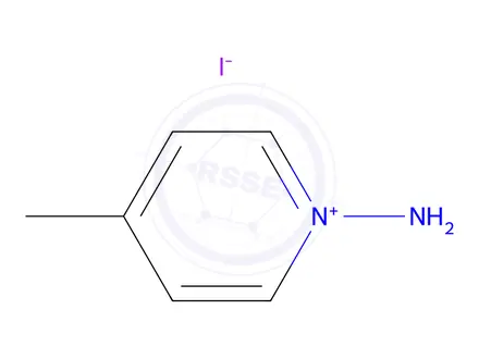 Chemical structure of 1-Amino-4-methylpyridinium Iodide