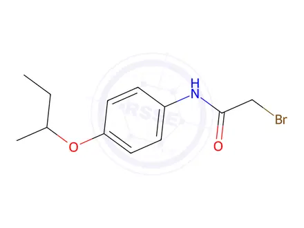 Chemical structure of 2-Bromo-N-[4-(sec-butoxy)phenyl]acetamide