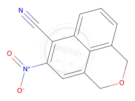 Chemical structure of 5-Nitro-1,3-dihydrobenzo[de]isochromene-6-carbonitrile