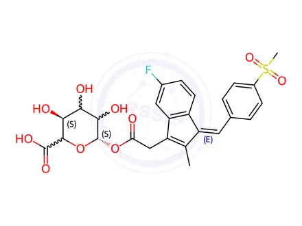 Chemical structure of Sulindac Sulfone Acyl Glucuronide