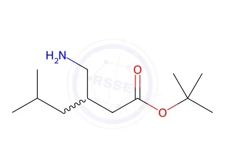 Chemical structure of tert-Butyl 3-(aminomethyl)-5-methylhexanoate