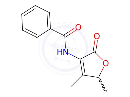 Chemical structure of N-(4,5-Dimethyl-2-oxo-2,5-dihydrofuran-3-yl)benzamide
