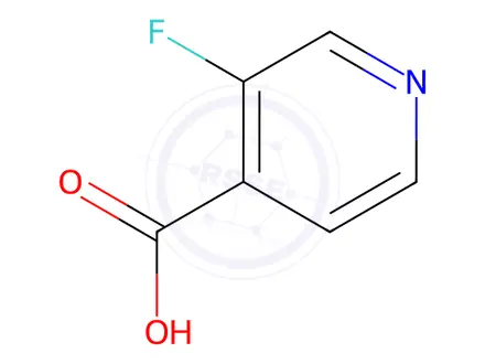 Chemical structure of 3-Fluoroisonicotinic acid