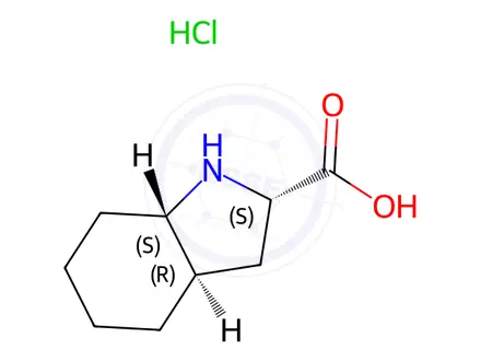 Chemical structure of (2s,3as,7as)-octahydro-1h-indole-2-carboxylic acid Hydrochloride