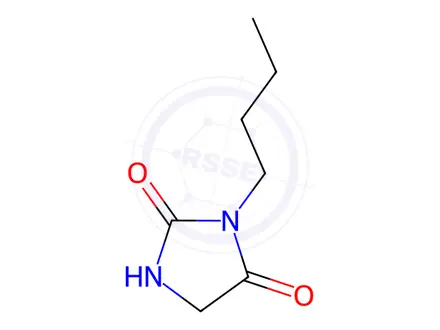 Chemical structure of 3-Butylhydantoin