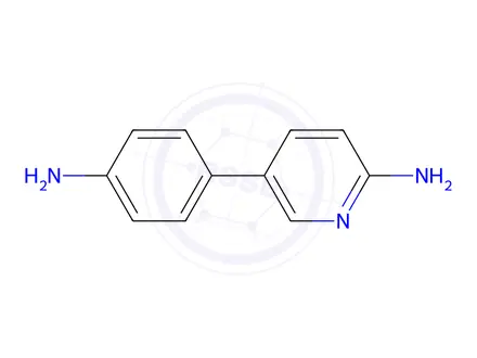 Chemical structure of 5-(4-Aminophenyl)pyridin-2-amine