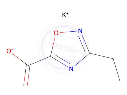 Chemical structure of Potassium 3-ethyl-1,2,4-oxadiazole-5-carboxylate