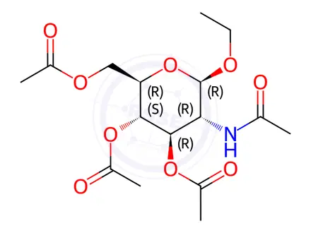 Chemical structure of Ethyl 2-Acetamido-3,4,5-tri-O-acetyl-2-deoxy-β-D-glucopyranoside