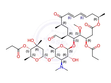 Chemical structure of Midecamycin A3