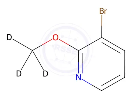 Chemical structure of 3-BROMO-2-(METHOXY-D3)PYRIDINE