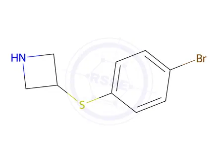 Chemical structure of 3-((4-Bromophenyl)thio)azetidine