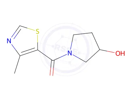 Chemical structure of 1-(4-methyl-1,3-thiazole-5-carbonyl)pyrrolidin-3-ol