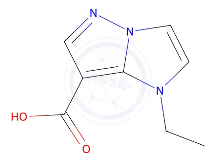 Chemical structure of 1-ethyl-1h-imidazo[1,2-b]pyrazole-7-carboxylic acid