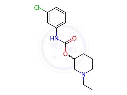 Chemical structure of 1-Ethyl-3-piperidinyl=m-chlorophenylcarbamate