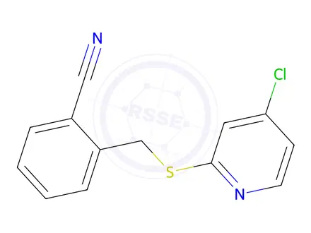 Chemical structure of 2-(((4-Chloropyridin-2-yl)thio)methyl)benzonitrile