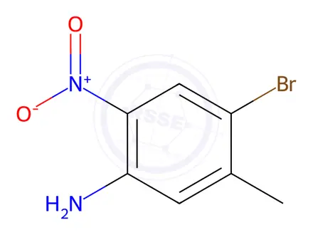 Chemical structure of 4-Bromo-5-methyl-2-nitroaniline