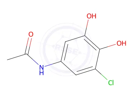 Chemical structure of Acetamide, N-(3-chloro-4,5-dihydroxyphenyl)-(9CI)