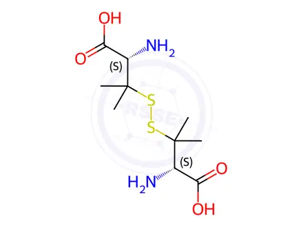 Chemical structure of Penicillamine disufide