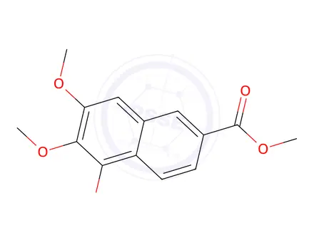 Chemical structure of 5,6,7-Trimethoxy-2-naphthalenecarboxylic acid methyl ester