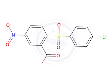 Chemical structure of 2-[(4-Chlorophenyl)sulfonyl]-5-nitrobenzoic acid