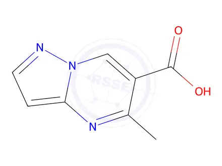 Chemical structure of 5-methylpyrazolo[1,5-a]pyrimidine-6-carboxylic acid