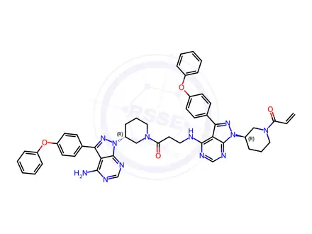 Chemical structure of Ibrutinib Impurity 332