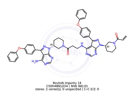 Chemical structure of Ibrutinib Impurity 332
