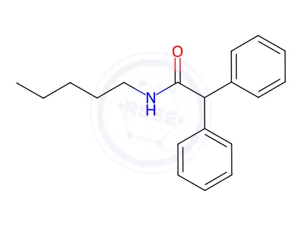 Chemical structure of N-Pentyl-2,2-diphenylacetamide