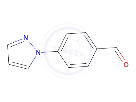 Chemical structure of 4-(1h-pyrazol-1-yl)benzenecarbaldehyde