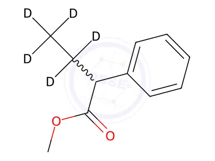 Chemical structure of 2-Phenylbutyric Acid-d5 Methyl Ester