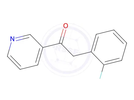 Chemical structure of 2-(2-Fluorophenyl)-1-(pyridin-3-yl)ethan-1-one